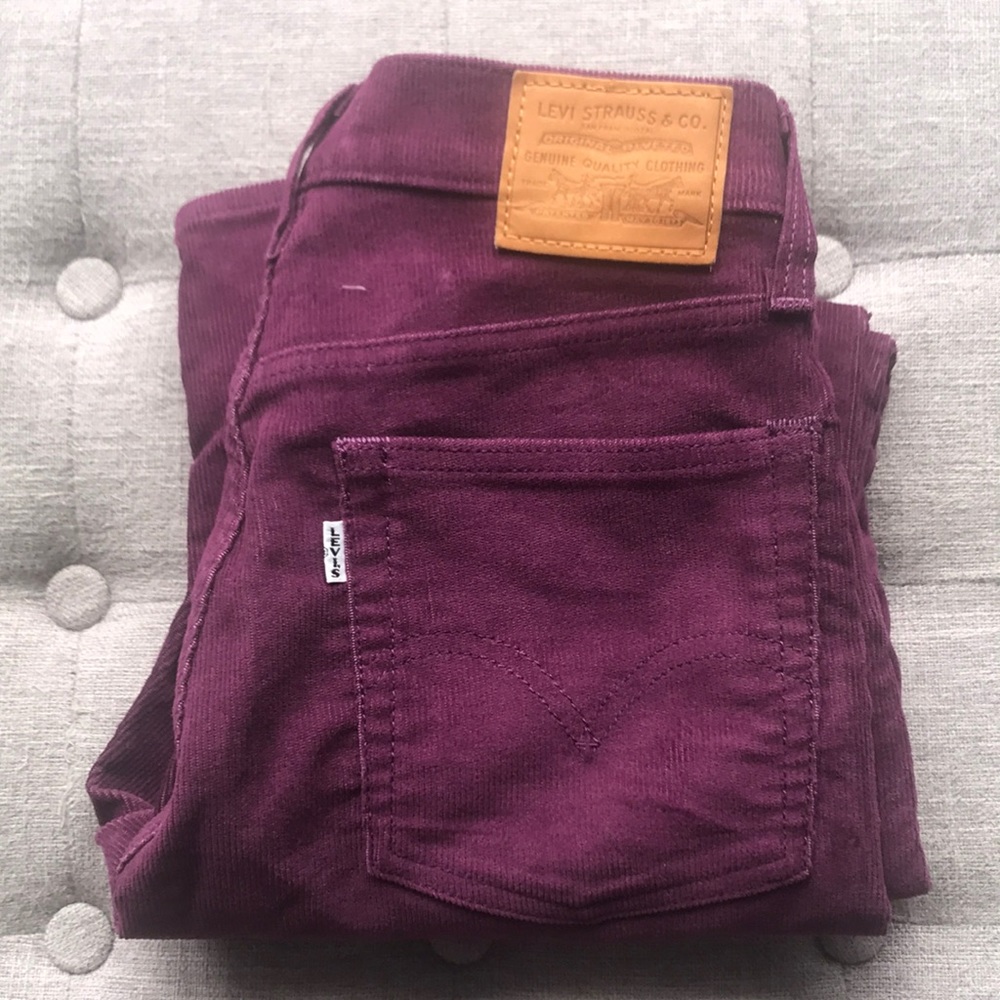 Purple corduroy Levi’s new